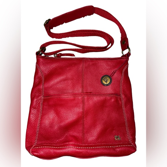 The Sak Handbags - The Sak Red Pebble Leather Crossbody Shoulder Bag